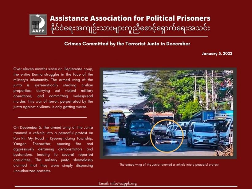 Crimes Committed by the Terrorist Junta in December