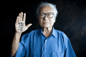 Blue Shirt Campaign for the Eighth Anniversary of the Death of U Win Tin