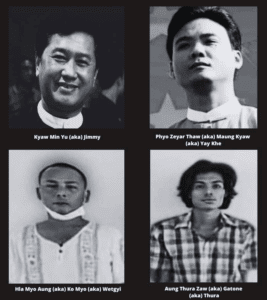 Spring Revolution Political Prisoners death row list